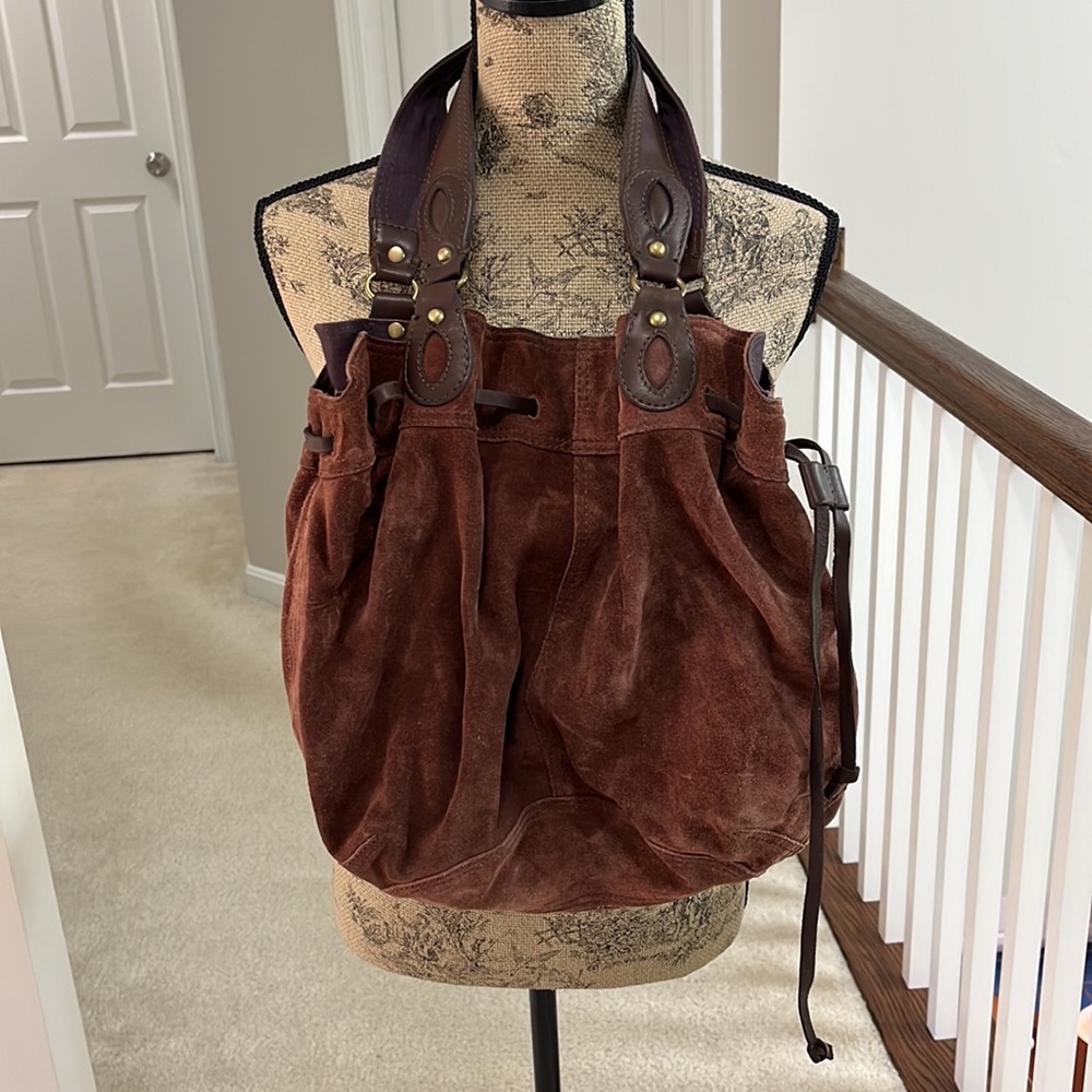 Lucky Brand Suede Leather Bag
